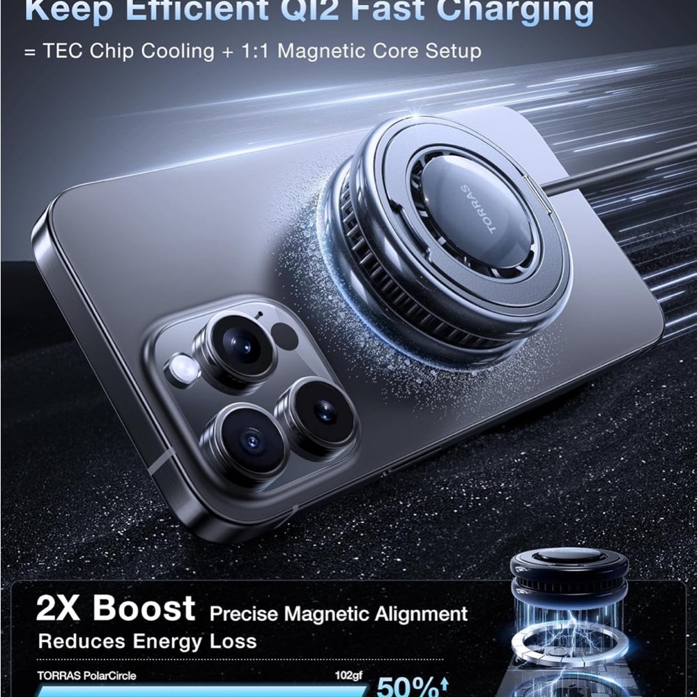PolarCircle Silver Wireless Charger